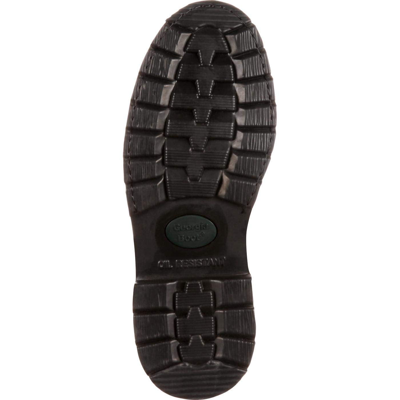 Georgia Men's Pull-On Mud Dog Steel Toe Comfort Core Work Boot ,Brown Natural,9.5 W