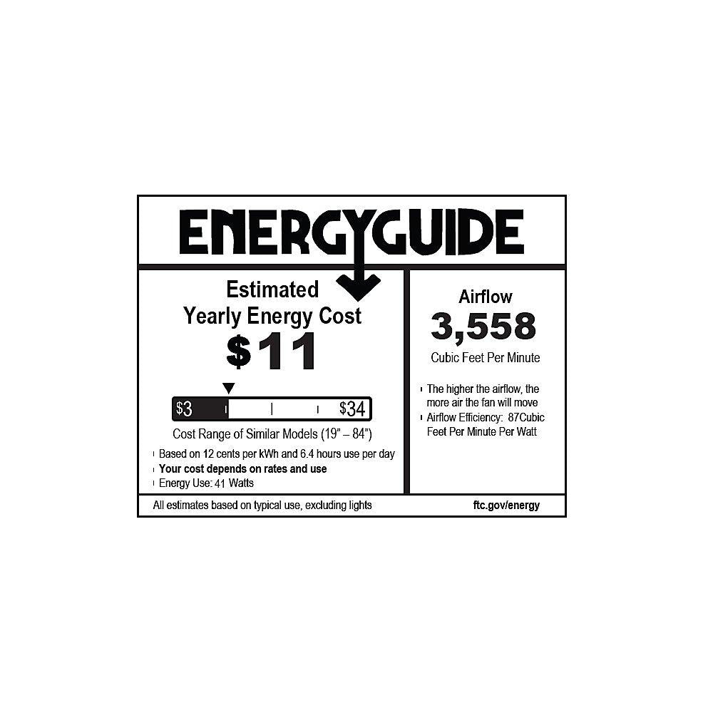 Casablanca Indoor Ceiling Fan with LED Light and Remote Control - Wisp 44 inch, White, 59149