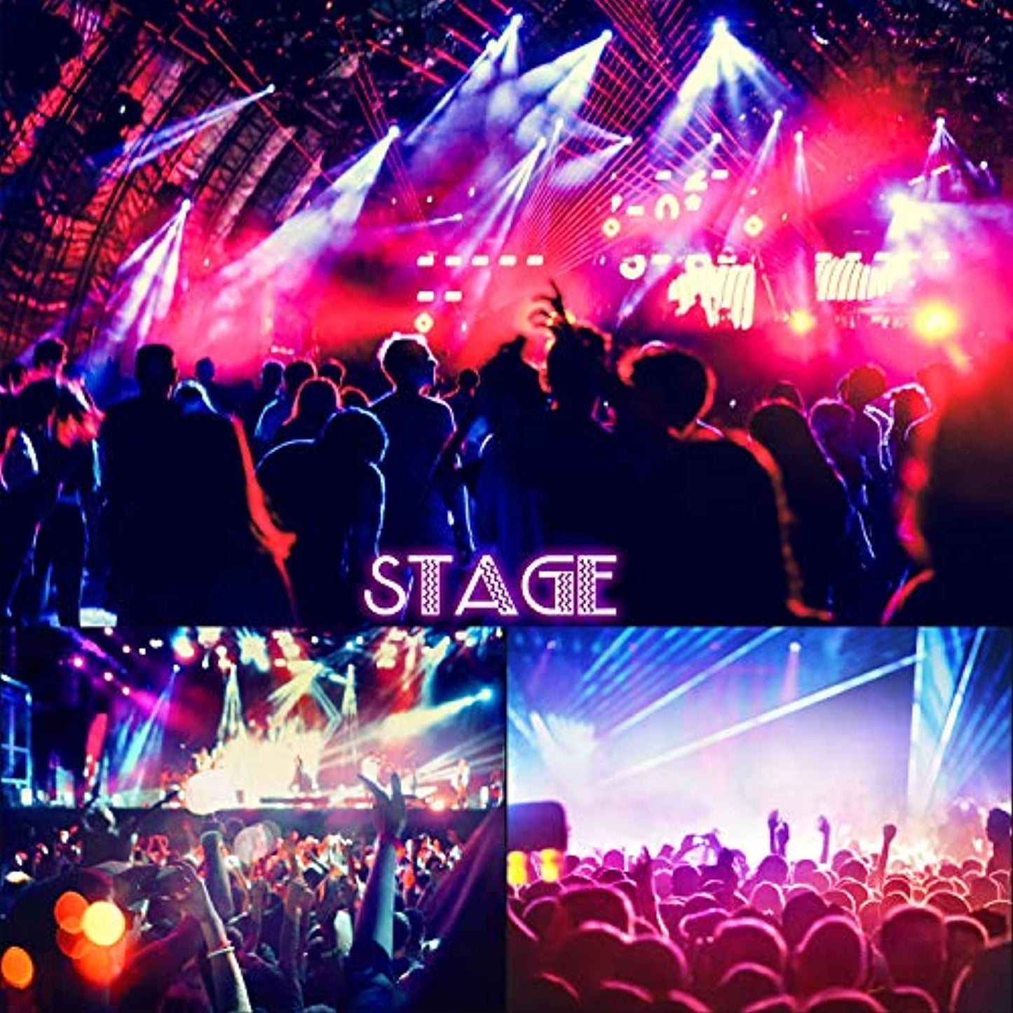 BSYUN 2nd version 4 Lens RGBY DJ Sound Activated Led Projector Party Lights