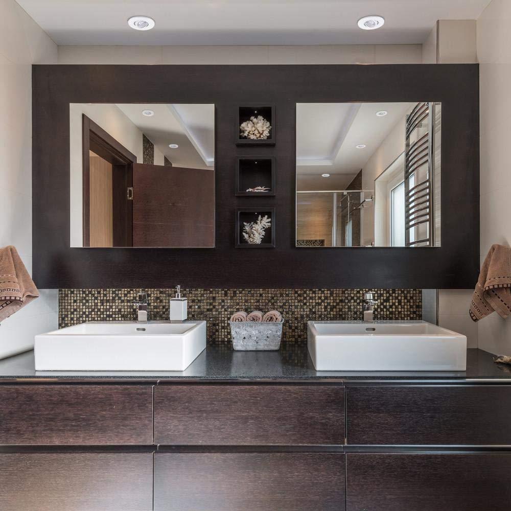 Commercial Electric 3 in. White LED IC Rated Swivel Round Trim Recessed Lighting Kit, LED Bulbs Included (6-Pack)