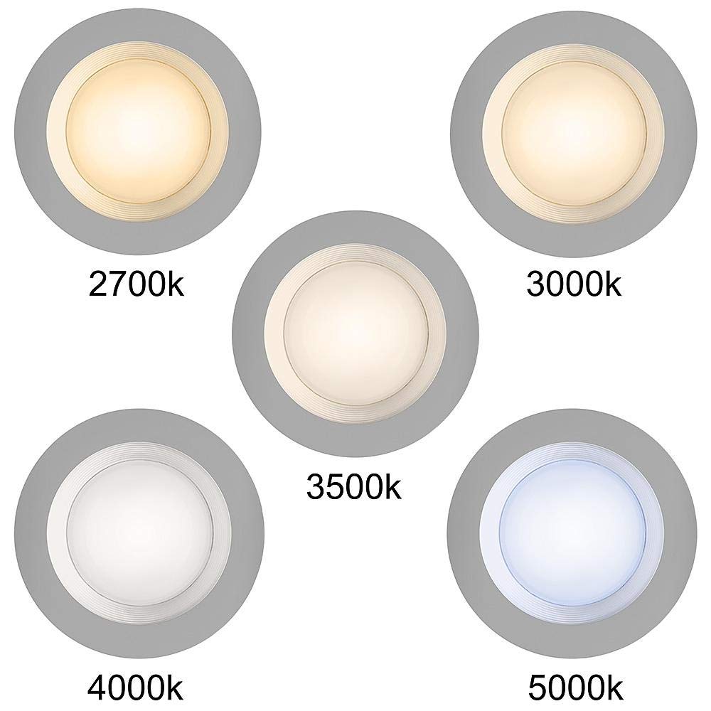 Commercial Electric 6 in. White Integrated LED Recessed Downlight with Nightlight Trim