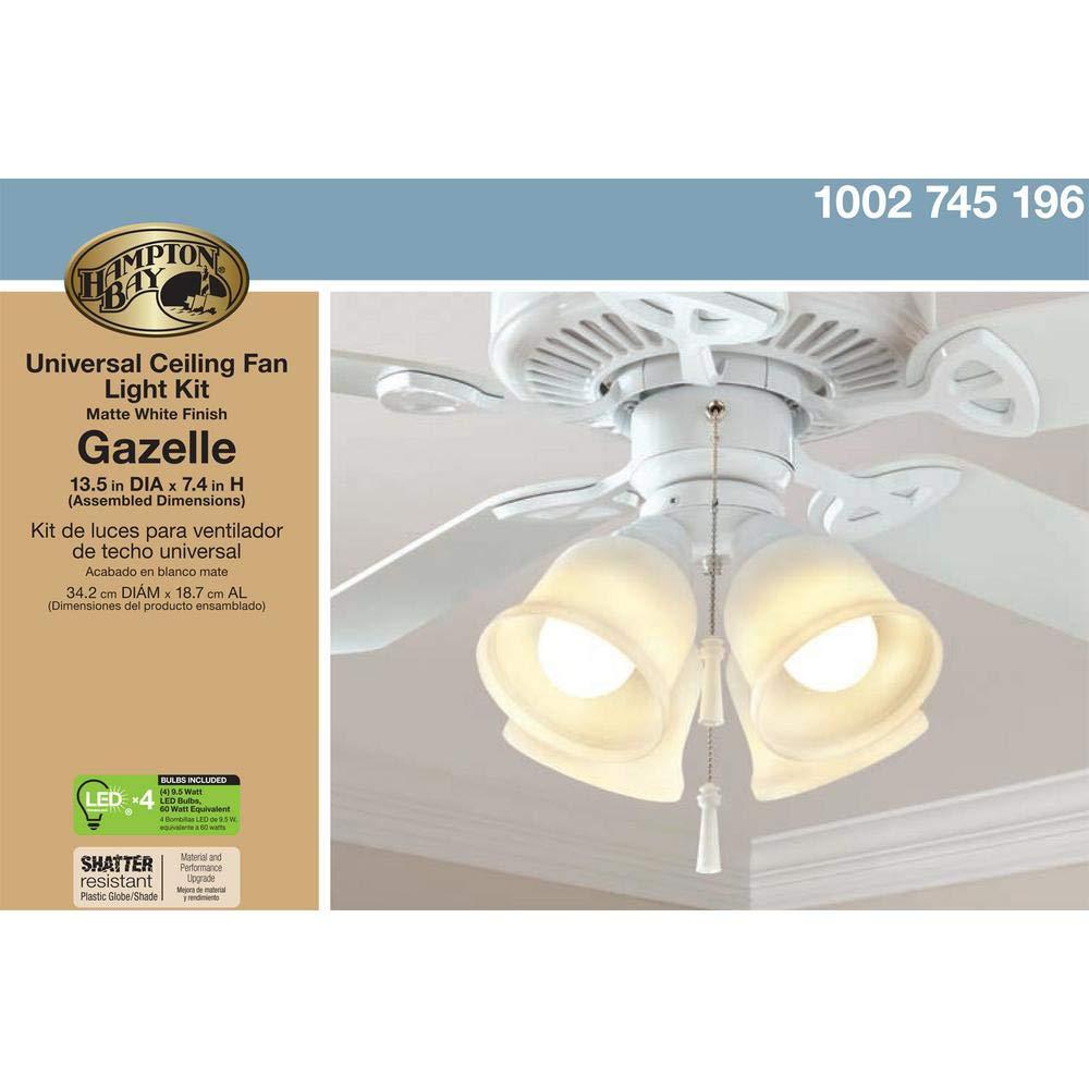 Gazelle LED Ceiling Fan Light Kit MW