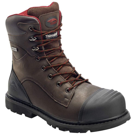 Avenger 7575 Men's 8" Waterproof Work Boot Composite Toe Brown 12 EE