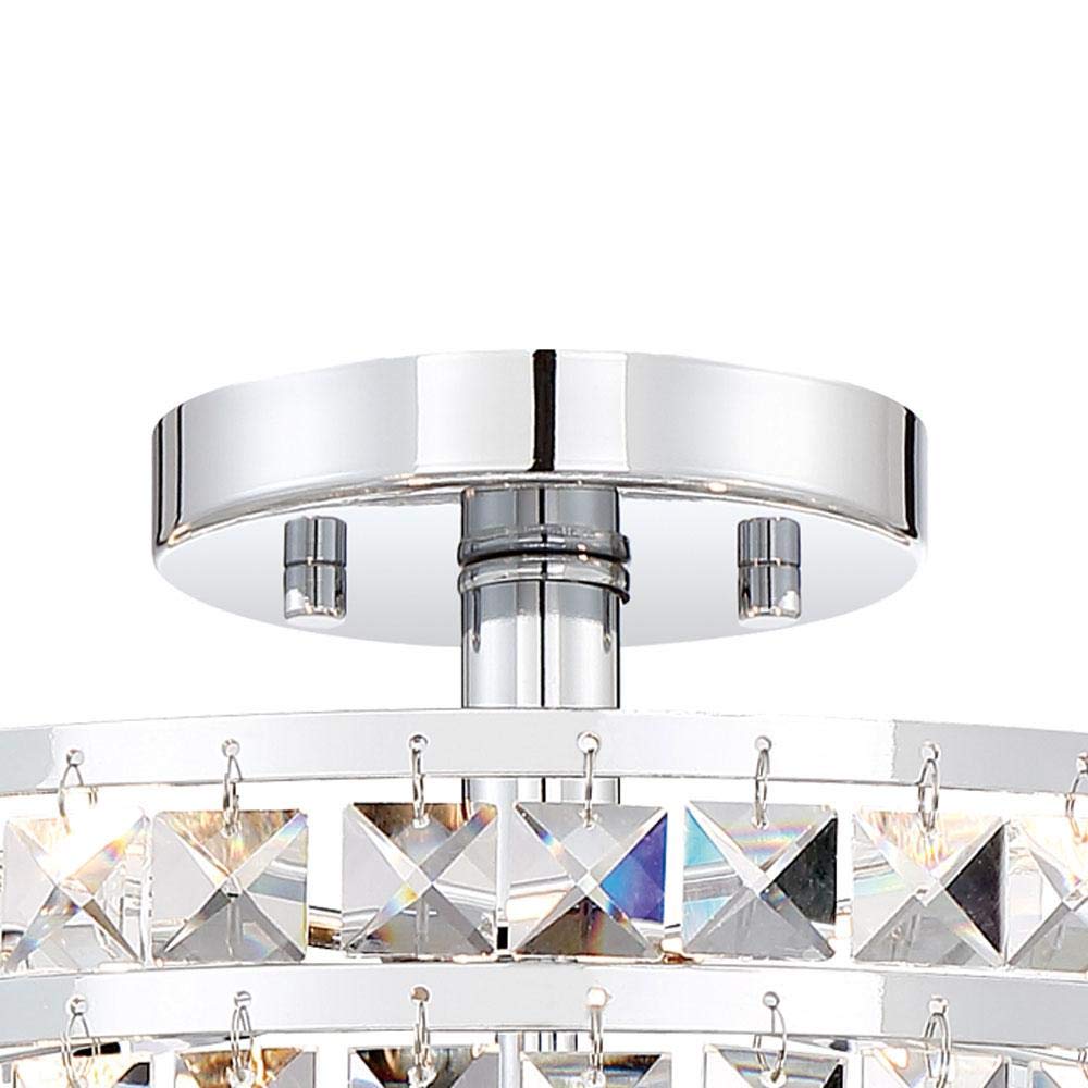 Home Decorators 27243 3-Light Chrome Semi Flush Mount