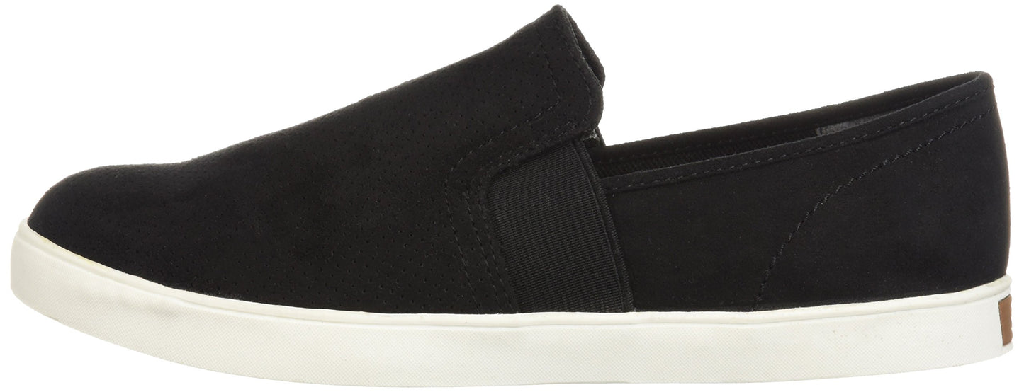 Dr. Scholl's Shoes Women's Luna Sneaker, Black Microfiber Perforated, 7
