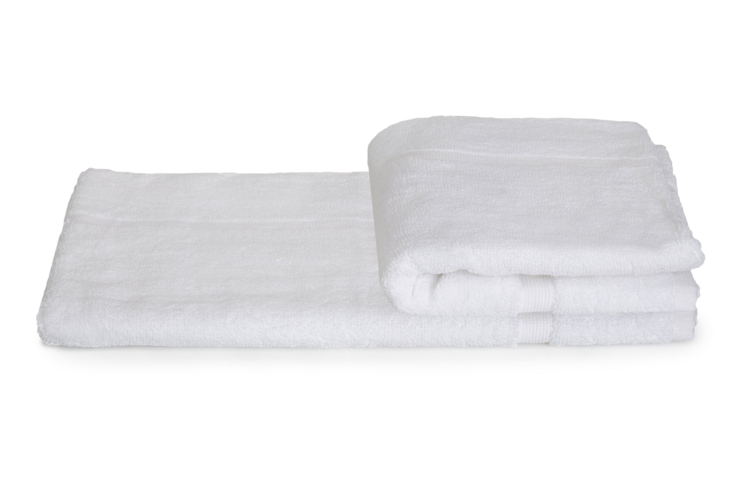 Alurri Bath Mat Set - 2 Pack - White 20"x30" - Shower/Bathtub Step Out Reversible Towel Like Mat [NOT A Rug]| Soft Cotton Machine Washable & Super Absorbent Hotel Spa Bathroom Floor Towel Mats
