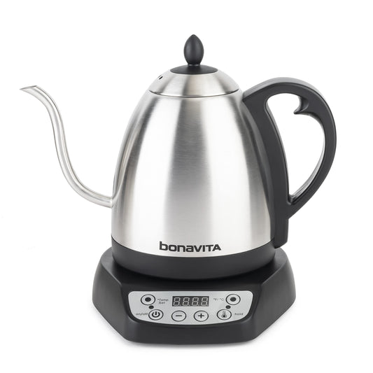 Bonavita 1L Digital Variable Temp Gooseneck Electric Kettle Stainless Steel NEW