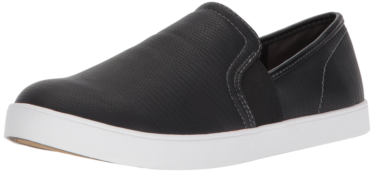 Dr. Scholl's Shoes Women's Luna Sneaker, Black Lizard Print, 8