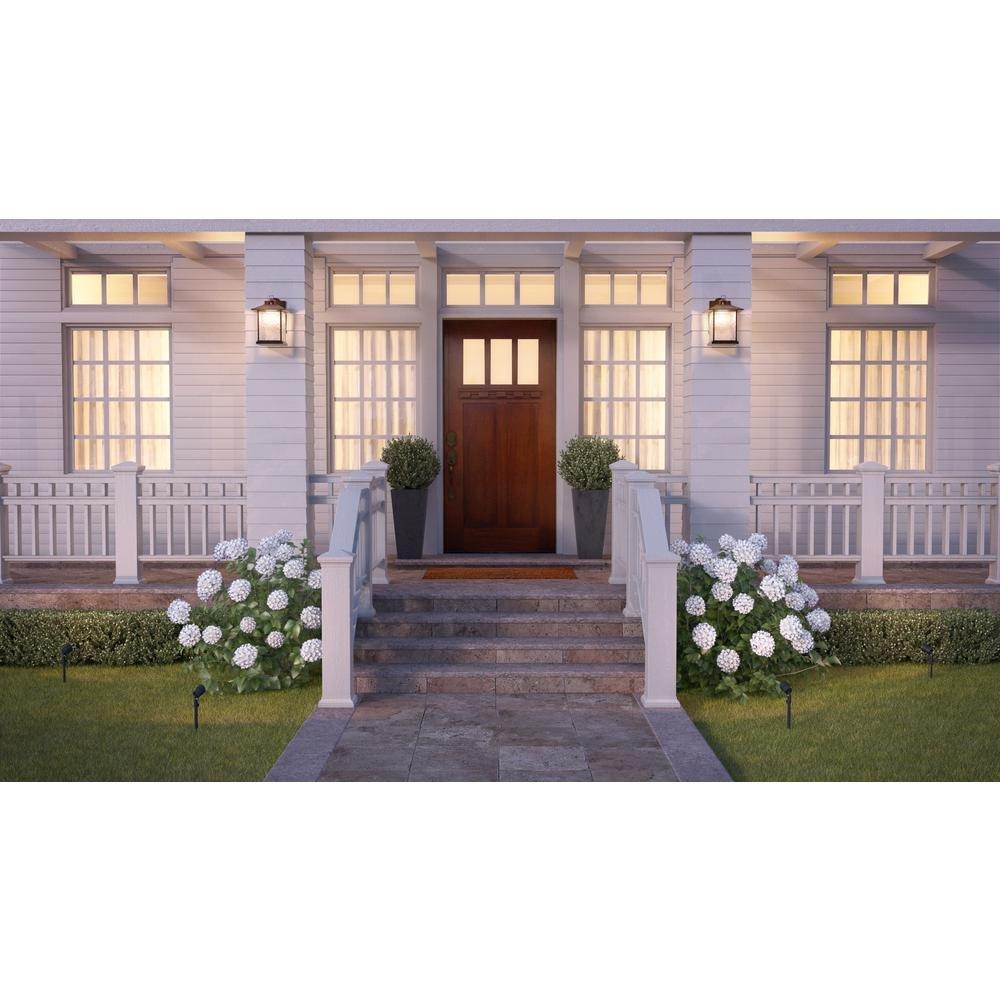 Hampton Bay 1000 001 784 Lumsden Wall-Mount Outdoor Black Led Motion Sensor La..