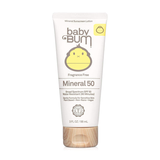 Baby Bum SPF 50 Sunscreen Lotion Travel Size | 3 FL OZ EXP 5/2024 CRACKERD LID
