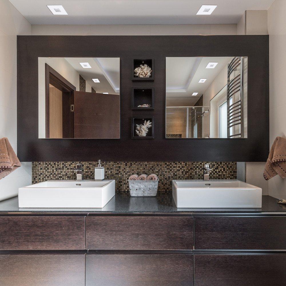 Globe Electric 4" LED IC Rated Die-Cast Swivel Baffle Square Trim Recessed Lighting Kit, White, Easy Install Push-N-Click Clips, LED Bulb Included, 3.88" Hole Size 90738