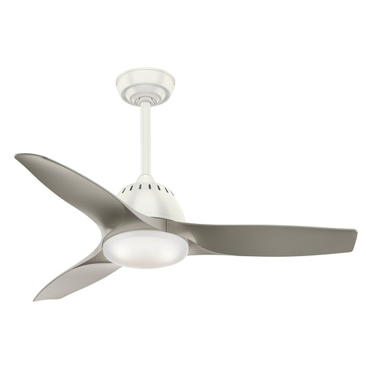 Casablanca Indoor Ceiling Fan with LED Light and Remote Control - Wisp 44 inch, White, 59149