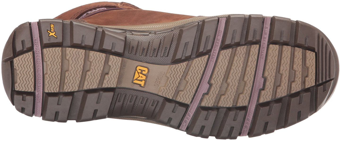Caterpillar Women's Ally 6" Waterproof Comp Toe Industrial and Construction Shoe, Brown, 6.5 M US