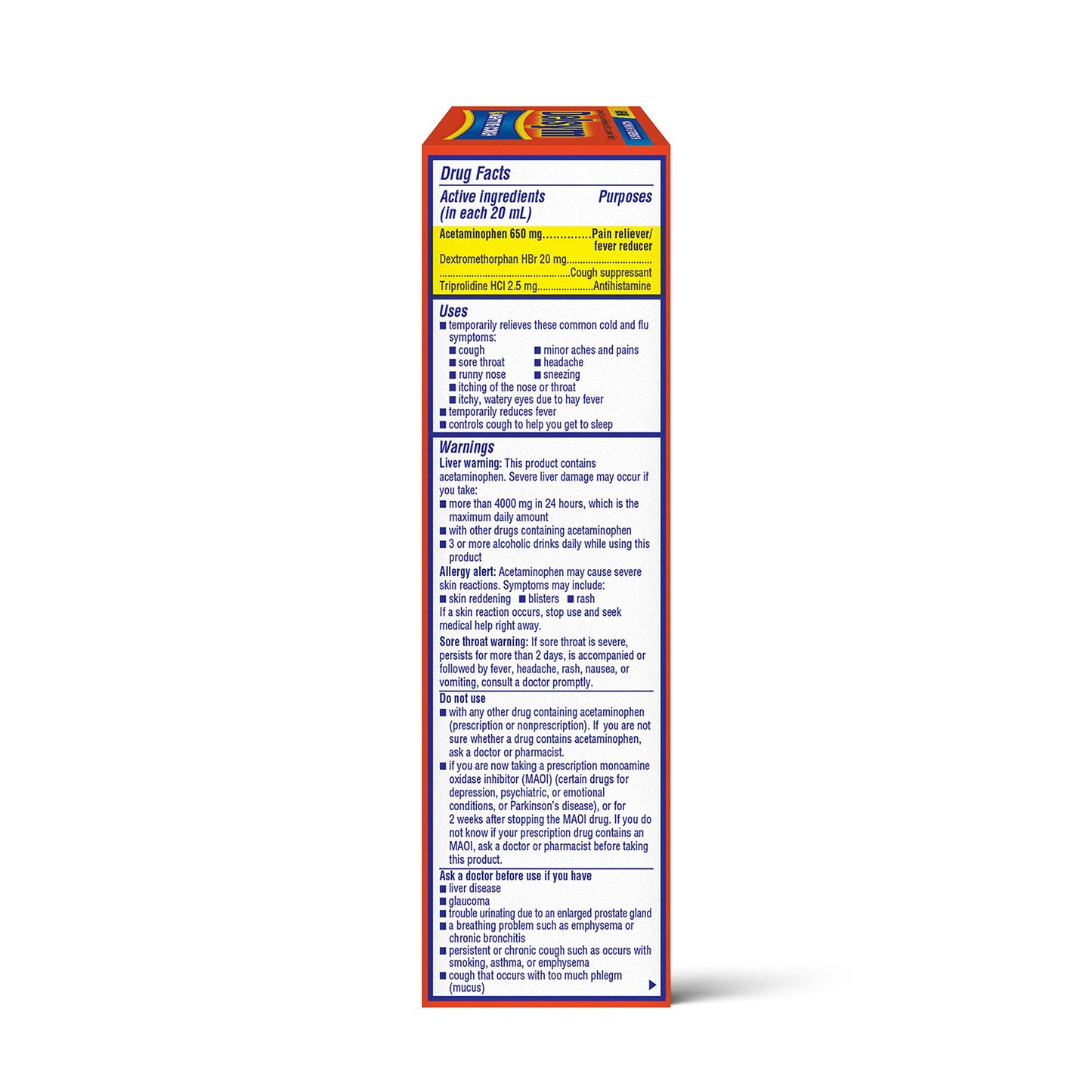 Delsym Adult Liquid Nighttime Cough Ounce, 6 Fl Oz EXP 3/2024