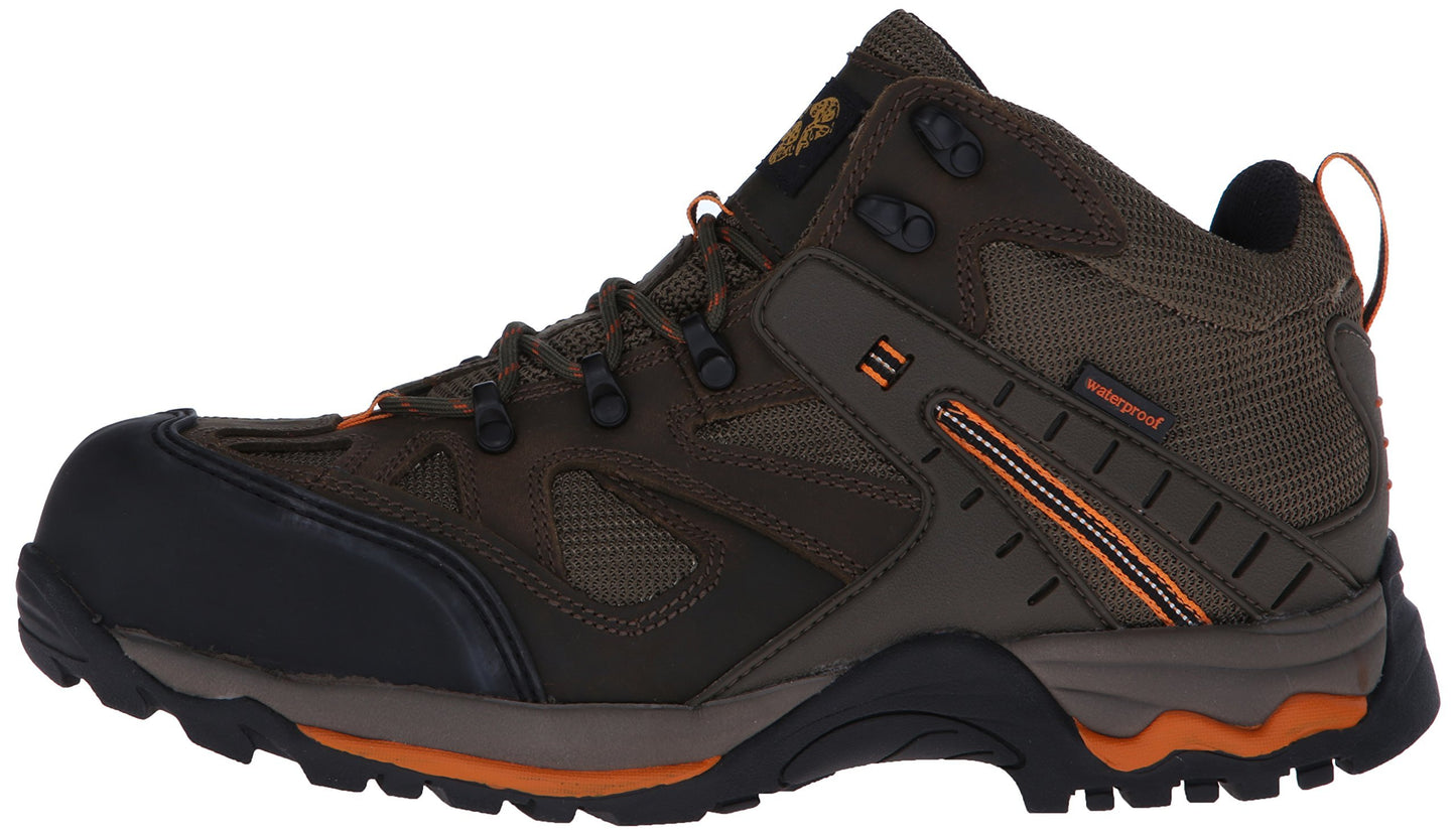 Golden Retriever Men's Waterproof Safety-Toe Hiking Boot,Sage Nubuck,13 W