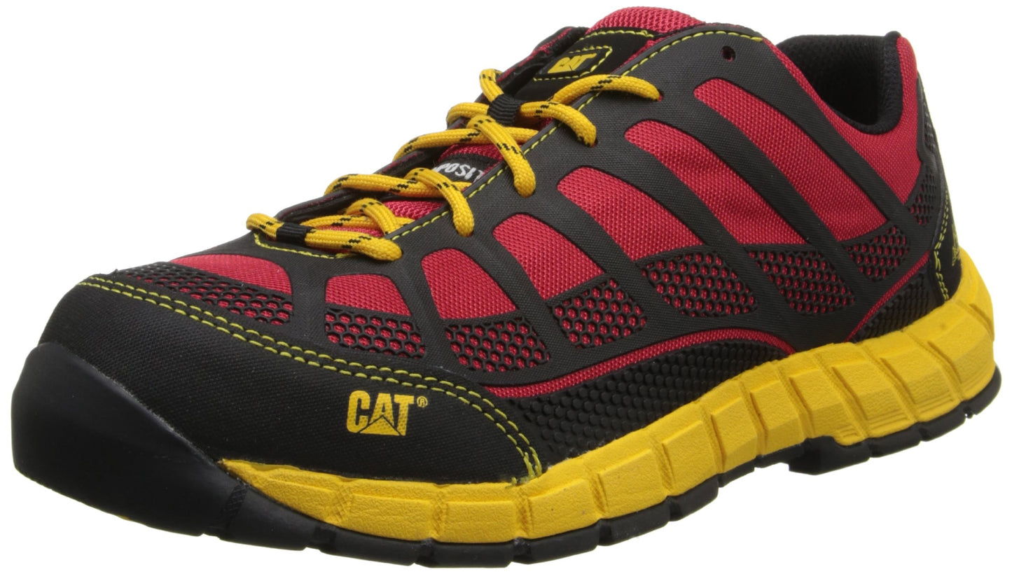 Caterpillar Men's Streamline Comp Toe-M, Red/Yellow, 9 W US