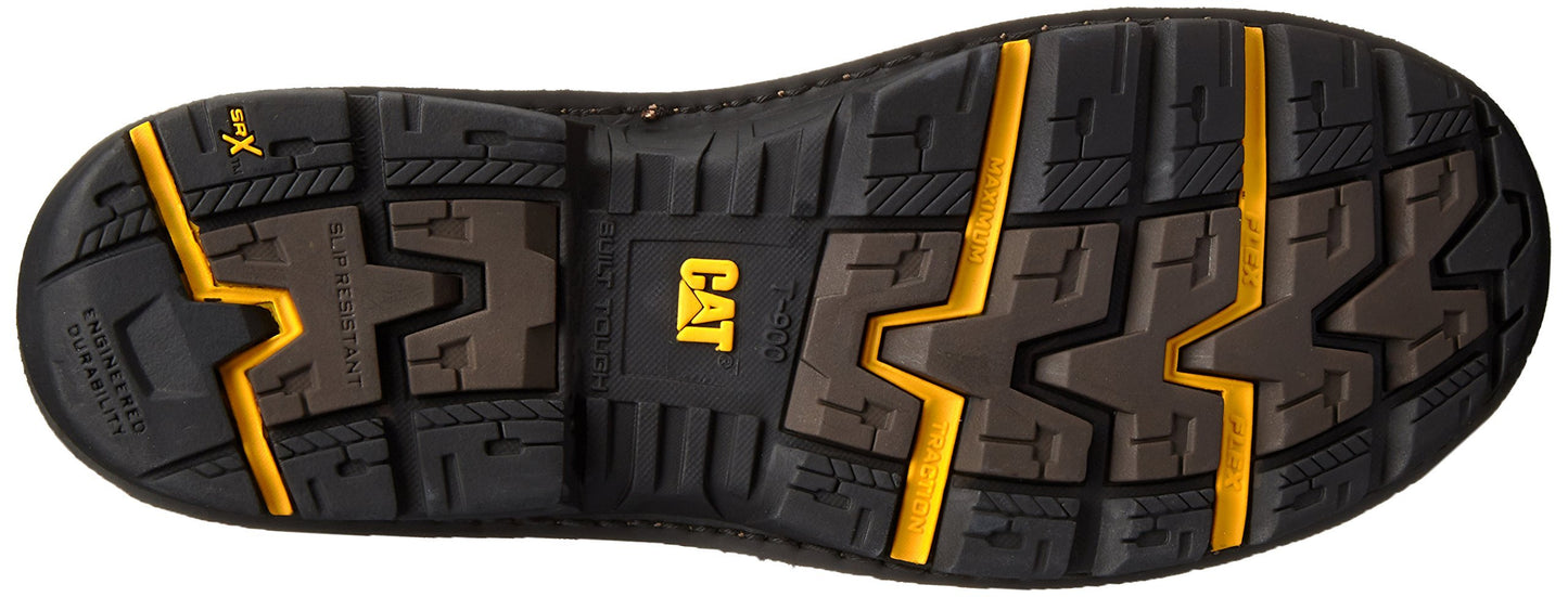 Caterpillar Men's Fabricate 6 Inch Tough Waterproof Comp Toe Work Boot, Brown, 8.5 M US