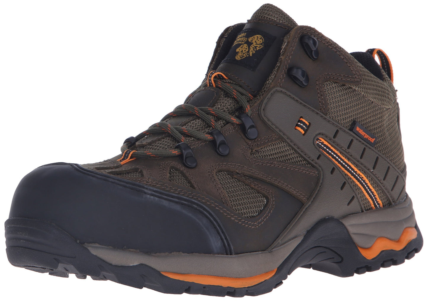 Golden Retriever Men's Waterproof Safety-Toe Hiking Boot,Sage Nubuck,13 W