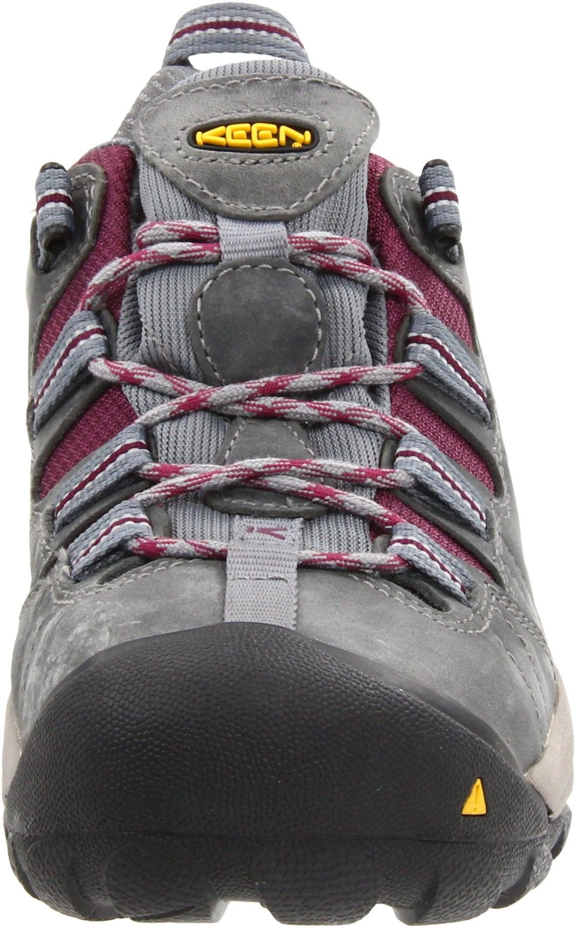 KEEN Utility Women's Detroit Low Steel Toe Work Shoe,Monument/Amaranth,9 W US