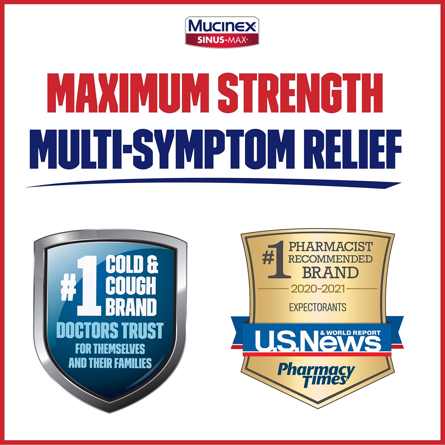 4pk Mucinex Sinus-Max Max Strength Severe Congestion Exp 4/23 NO BOXES