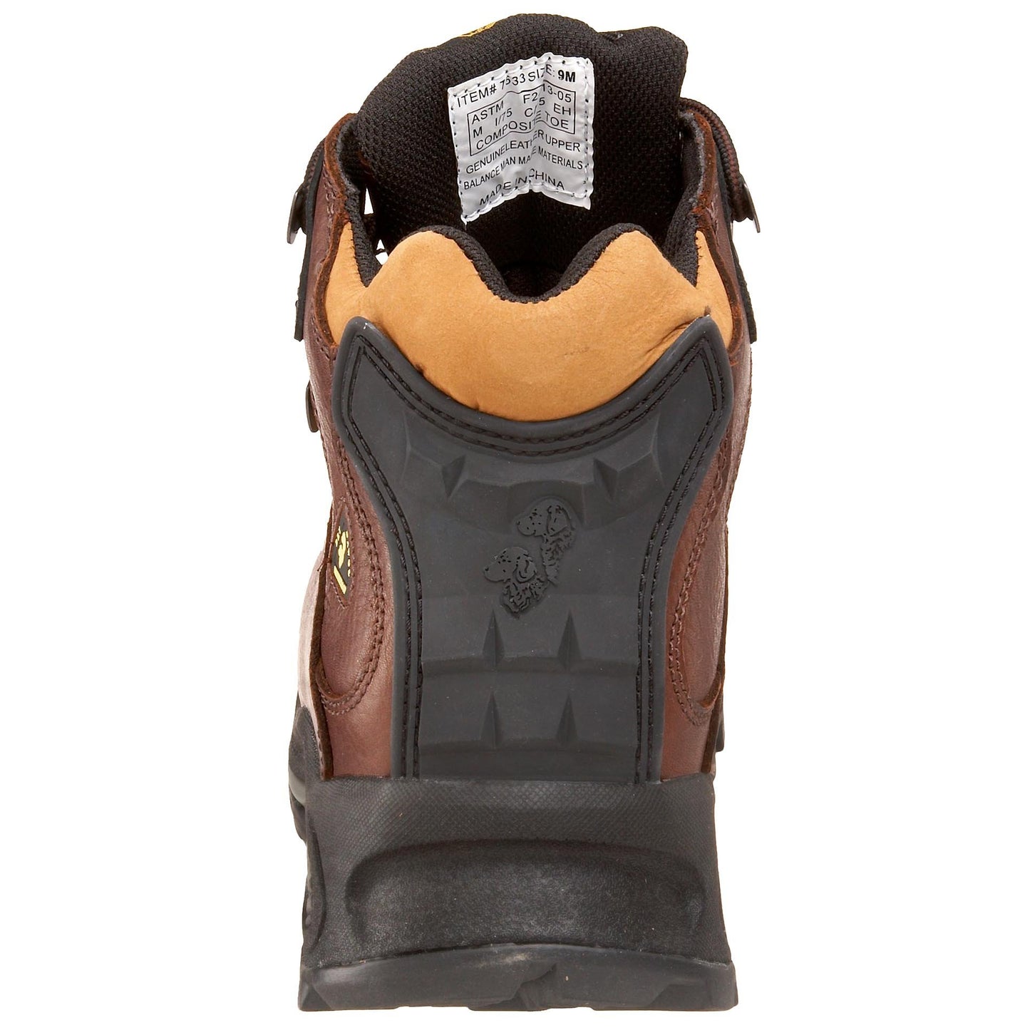 Golden Retriever Men's Safety Toe Waterproof Hiker,Brown,9 W US