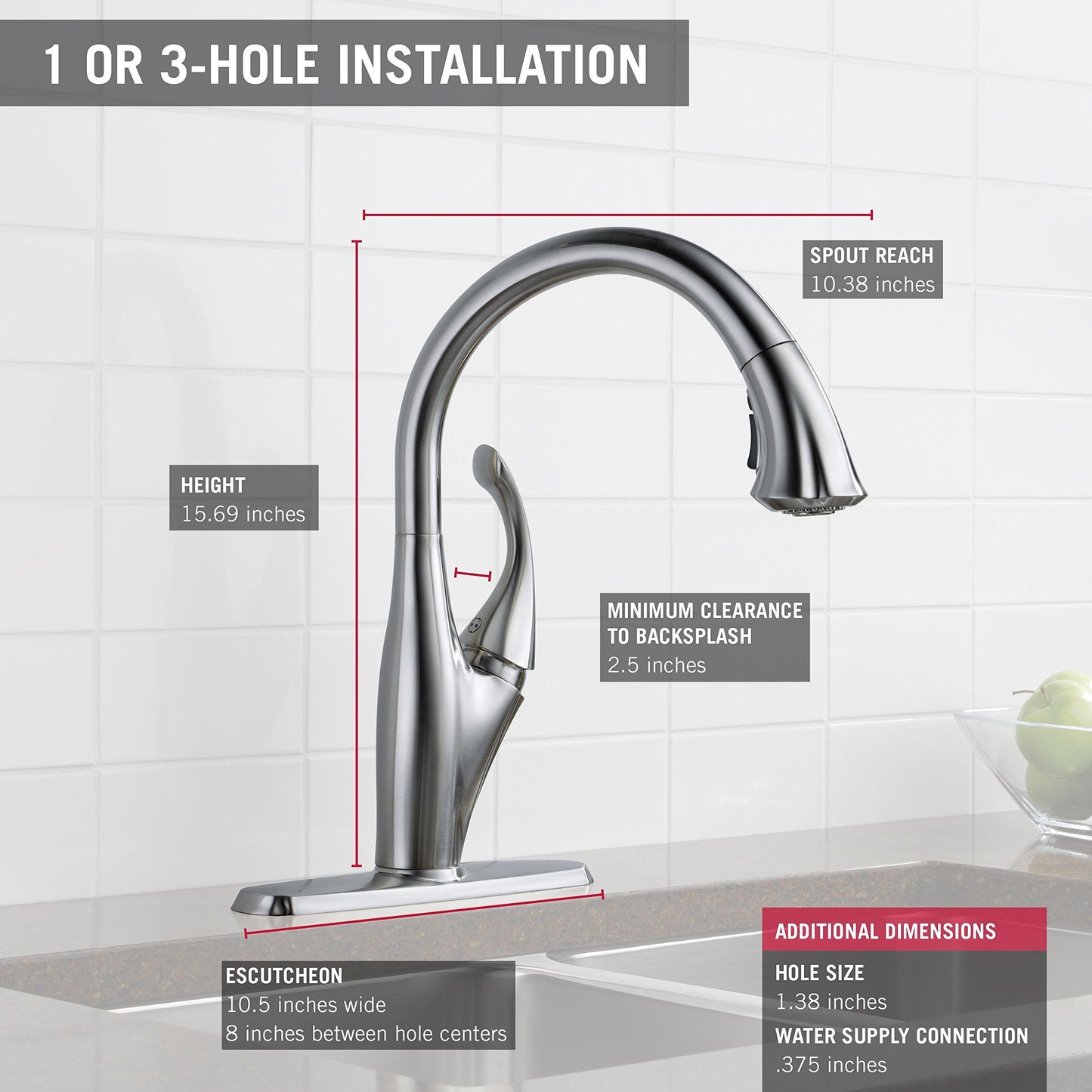 Delta Faucet Addison Single-Handle Kitchen Sink Faucet with Pull Down Sprayer, ShieldSpray Technology and Magnetic Docking Spray Head, Champagne Bronze 9192-CZ-DST