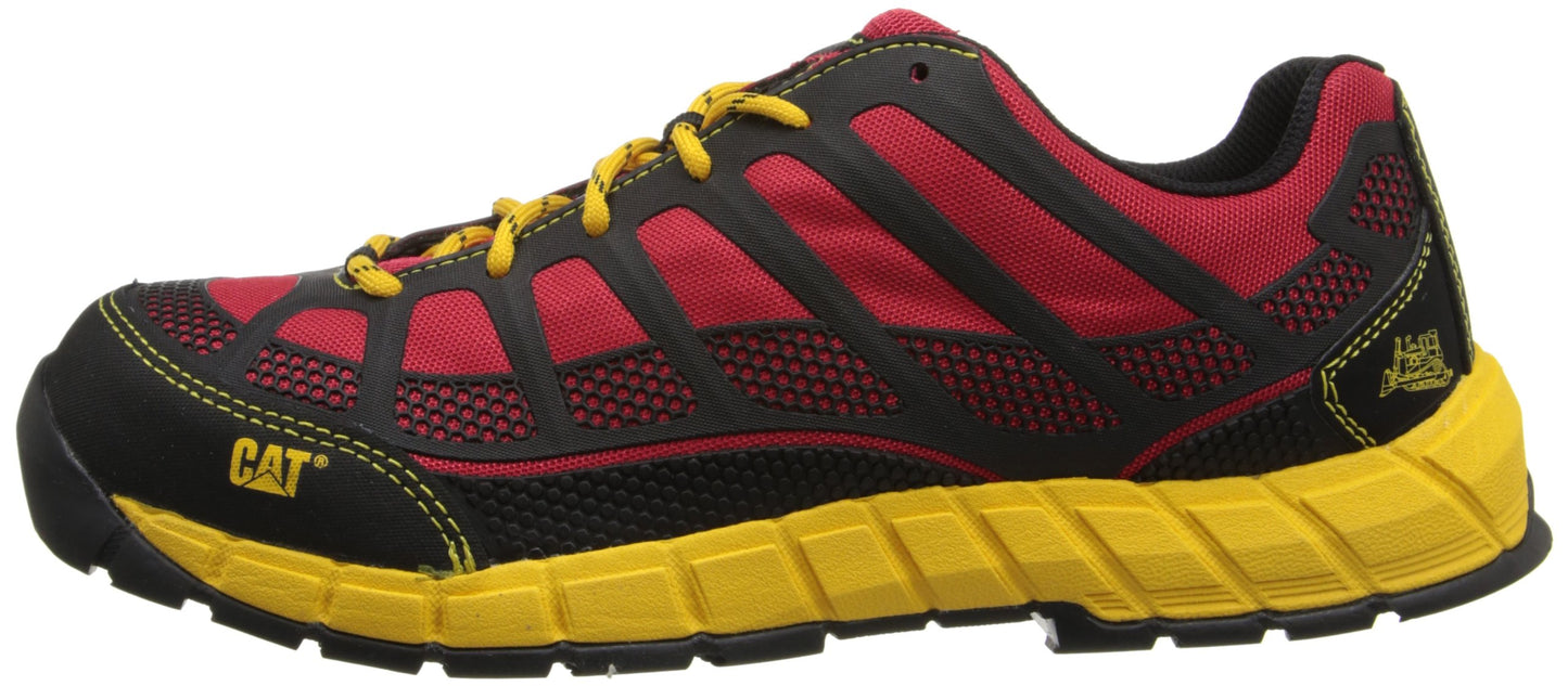Caterpillar Men's Streamline Comp Toe-M, Red/Yellow, 9 M US