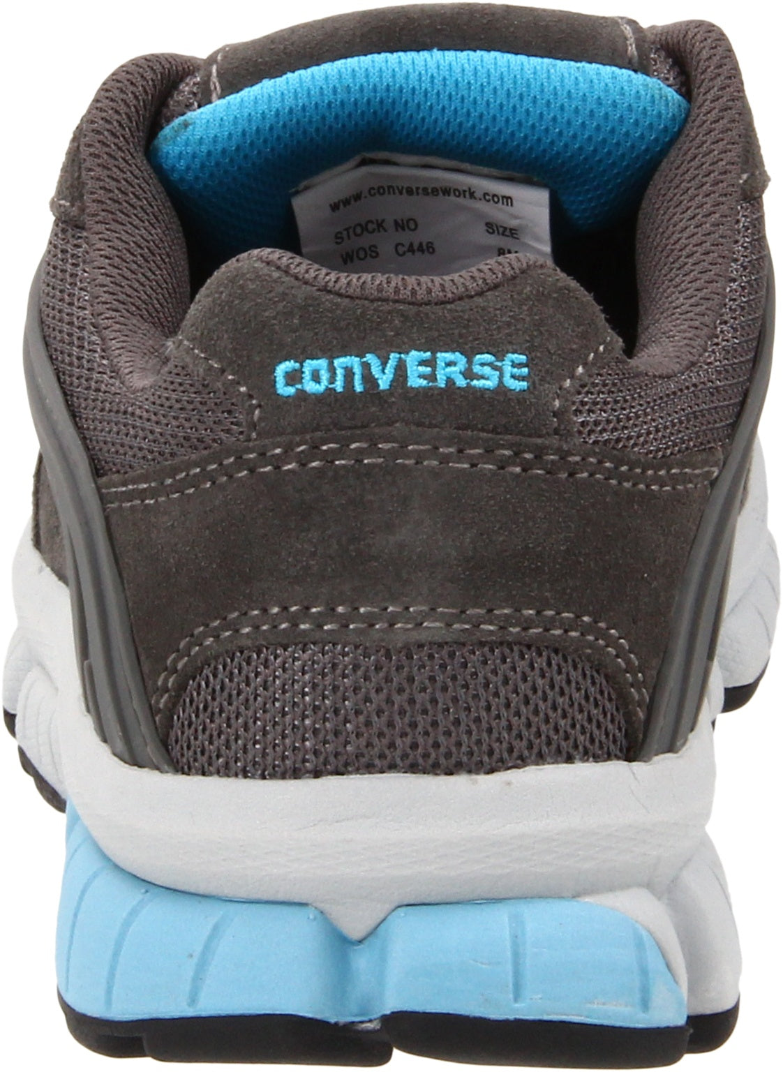 Converse Work WOS, Grey/Blue, Comp Toe, Oxford, Size 8.5 Medium, Womens