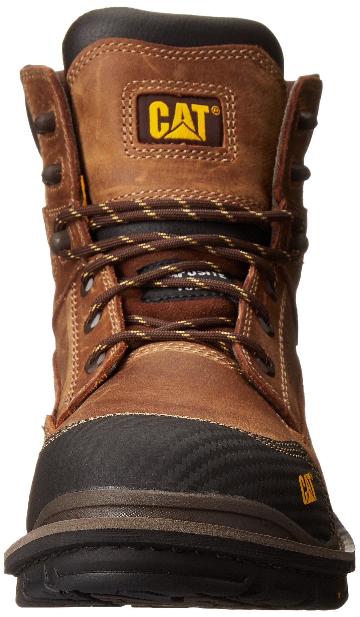 Caterpillar Men's Fabricate 6 Inch Tough Waterproof Comp Toe Work Boot, Brown, 10 M US