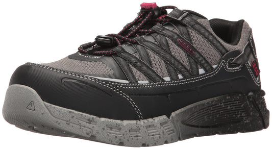 KEEN Utility Women's Asheville at ESD Industrial & Construction Shoe, Black/Gargoyle, 7 W US