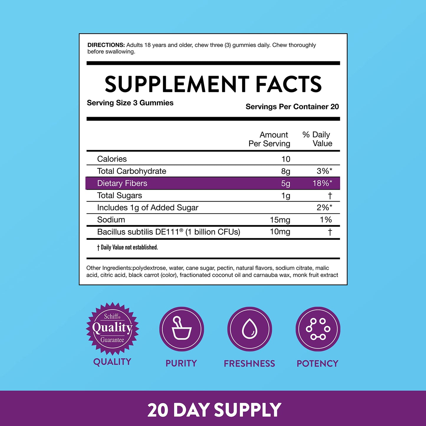 Digestive Advantage Daily Probiotic Strawberry Gummies 60ct exp 9/23