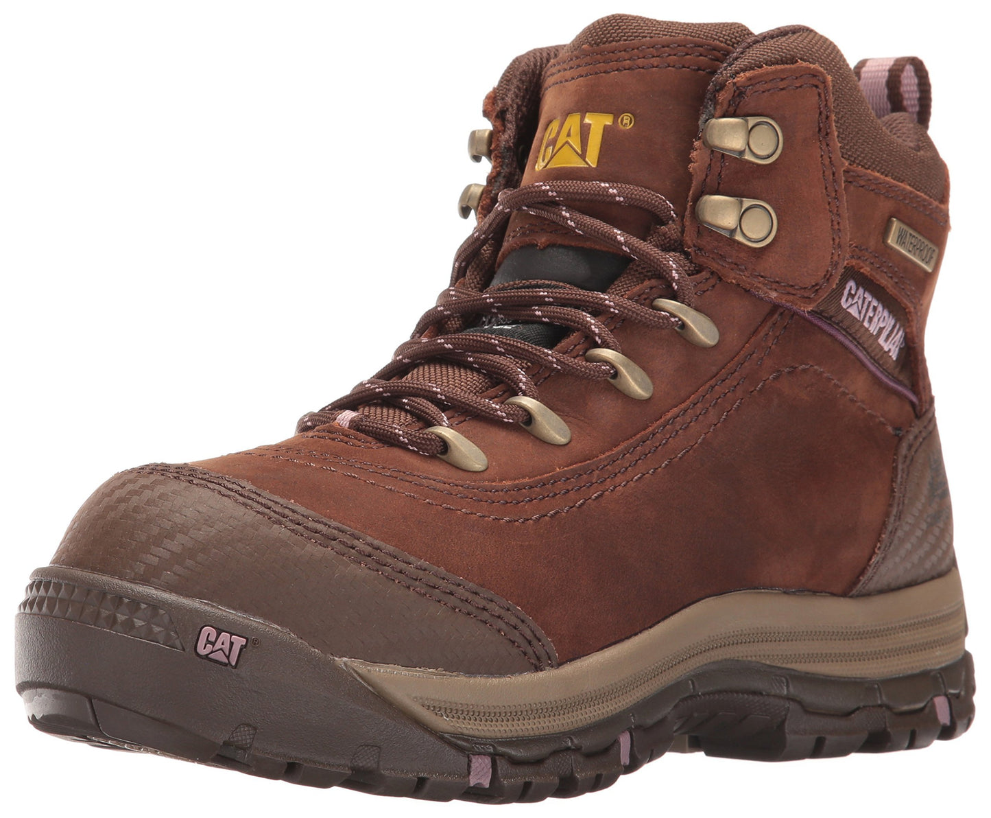 Caterpillar Women's Ally 6" Waterproof Comp Toe Industrial and Construction Shoe, Brown, 7.5 W US