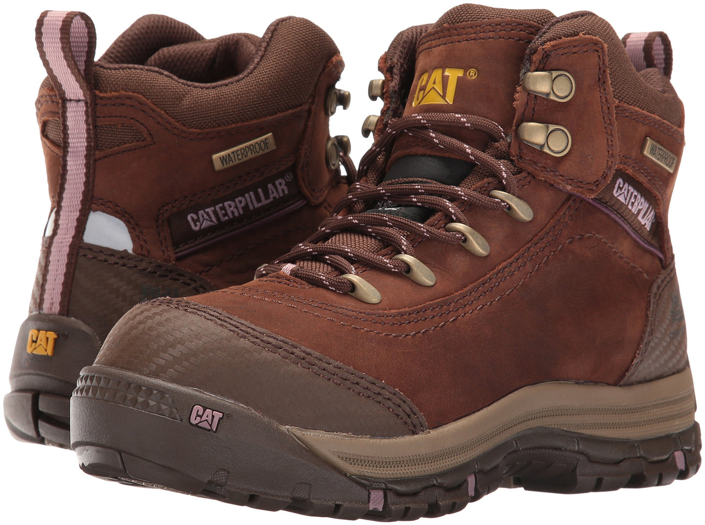 Caterpillar Women's Ally 6" Waterproof Comp Toe Industrial and Construction Shoe, Brown, 7.5 W US
