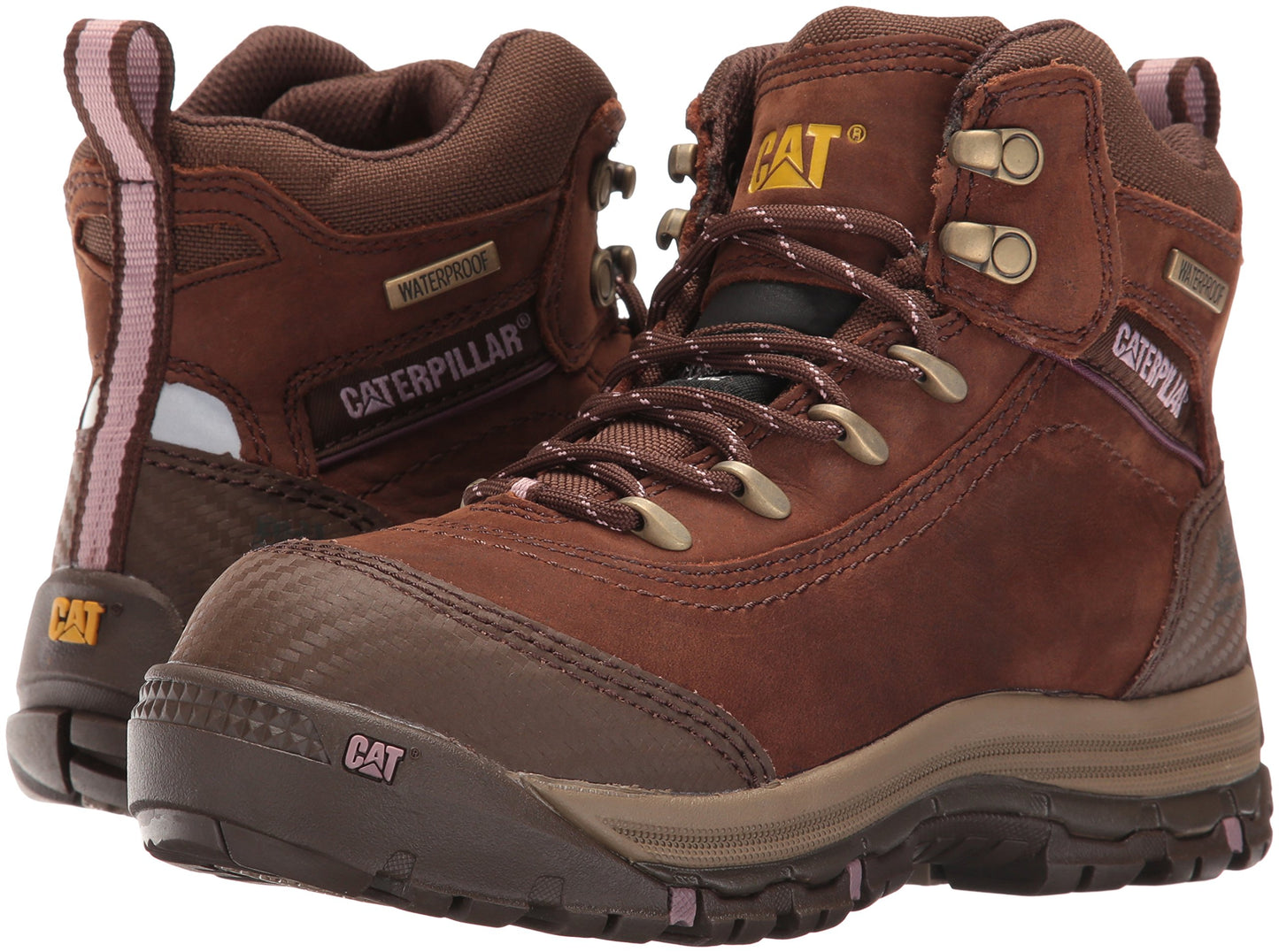 Caterpillar Women's Ally 6" Waterproof Comp Toe Industrial and Construction Shoe, Brown, 9 W US