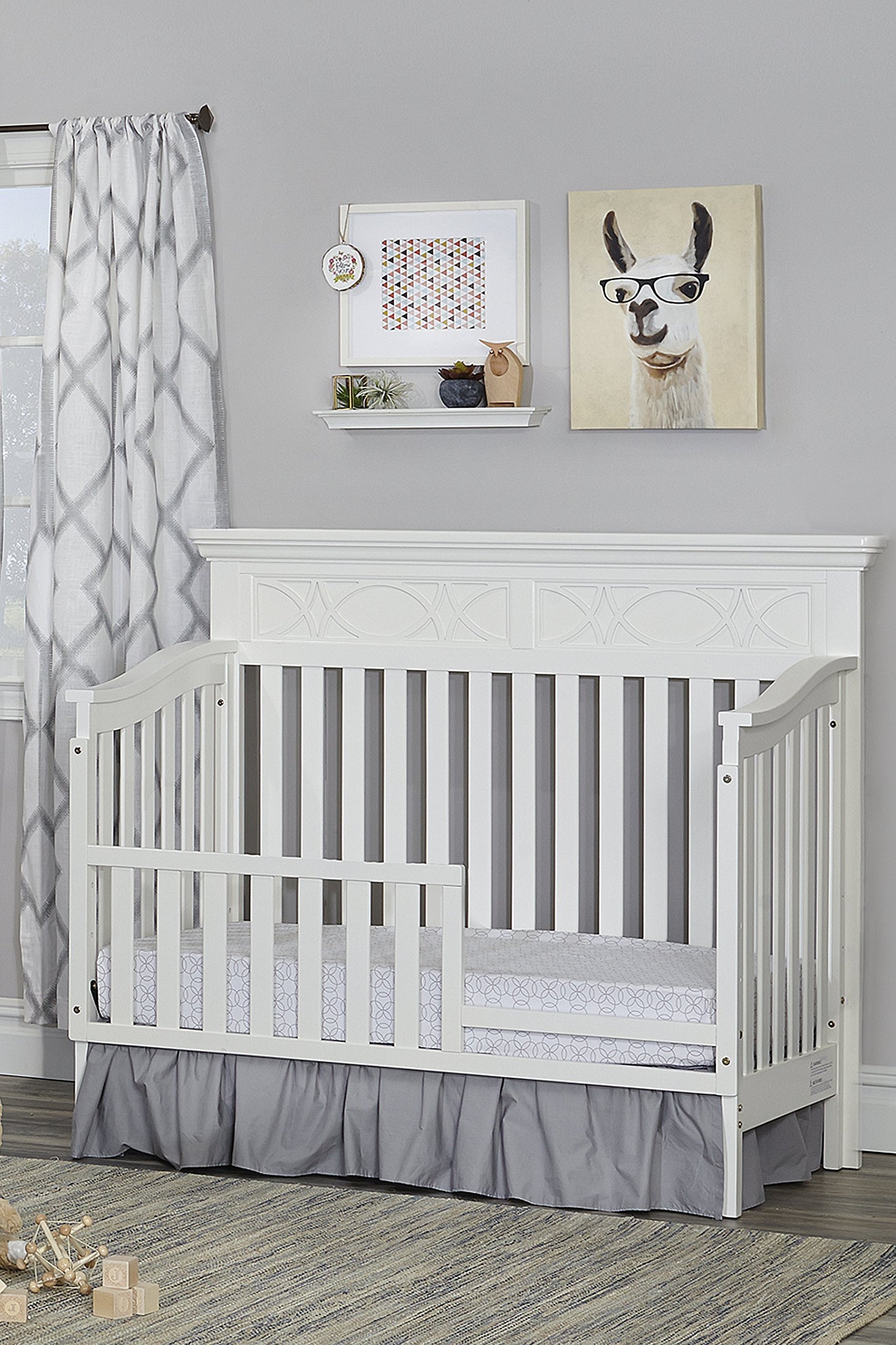 Baby Cache Haven Hill Toddler Guard Rail - White Lace