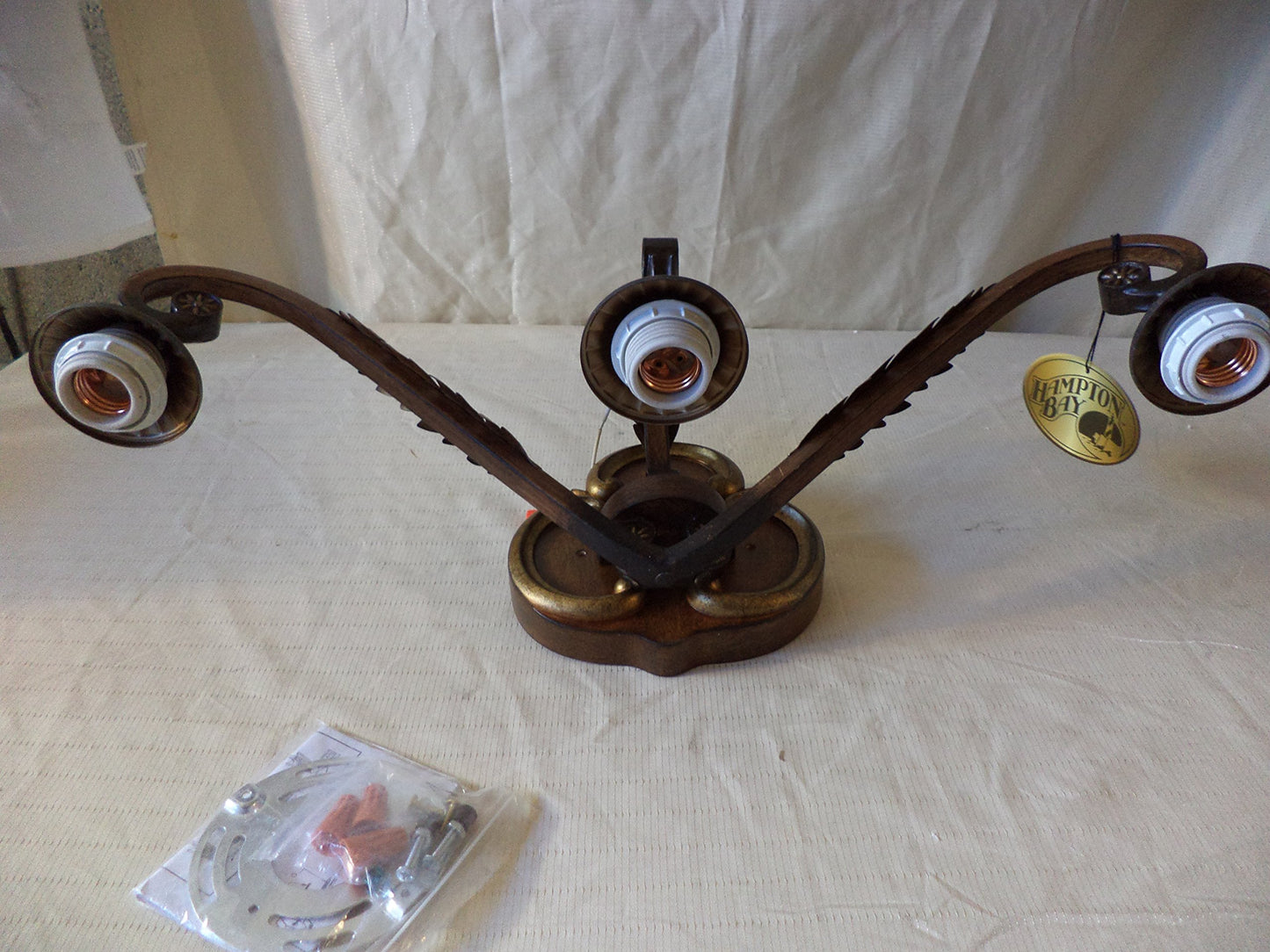 Chateau Deville 3-Light Walnut Bath Light Deville Walnut