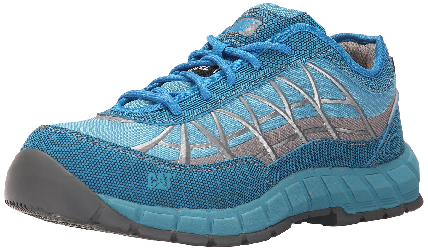 Caterpillar Women's Connexion Steel Toe Work Oxford, Vivid Blue, 10 M US