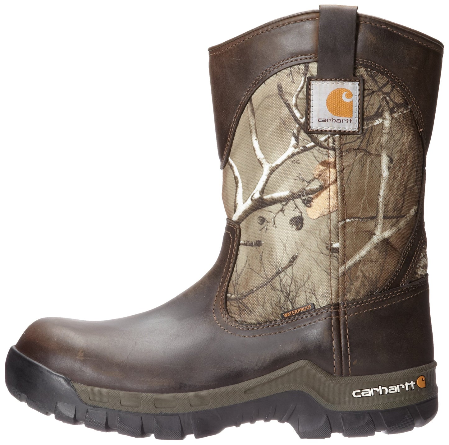 Carhartt Men's 10" Waterproof Comp Toe Boot CMF1375,Brown Leather,11.5 M US