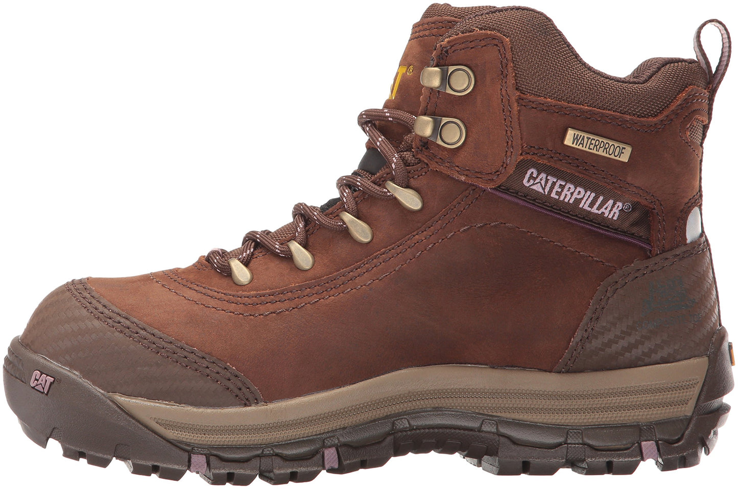 Caterpillar Women's Ally 6" Waterproof Comp Toe Industrial and Construction Shoe, Brown, 9 W US