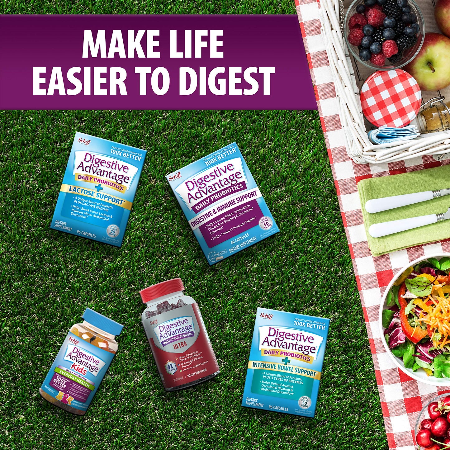 Daily Probiotic Capsule - Digestive Advantage 50 ct EXP 1/2023 NO BOX