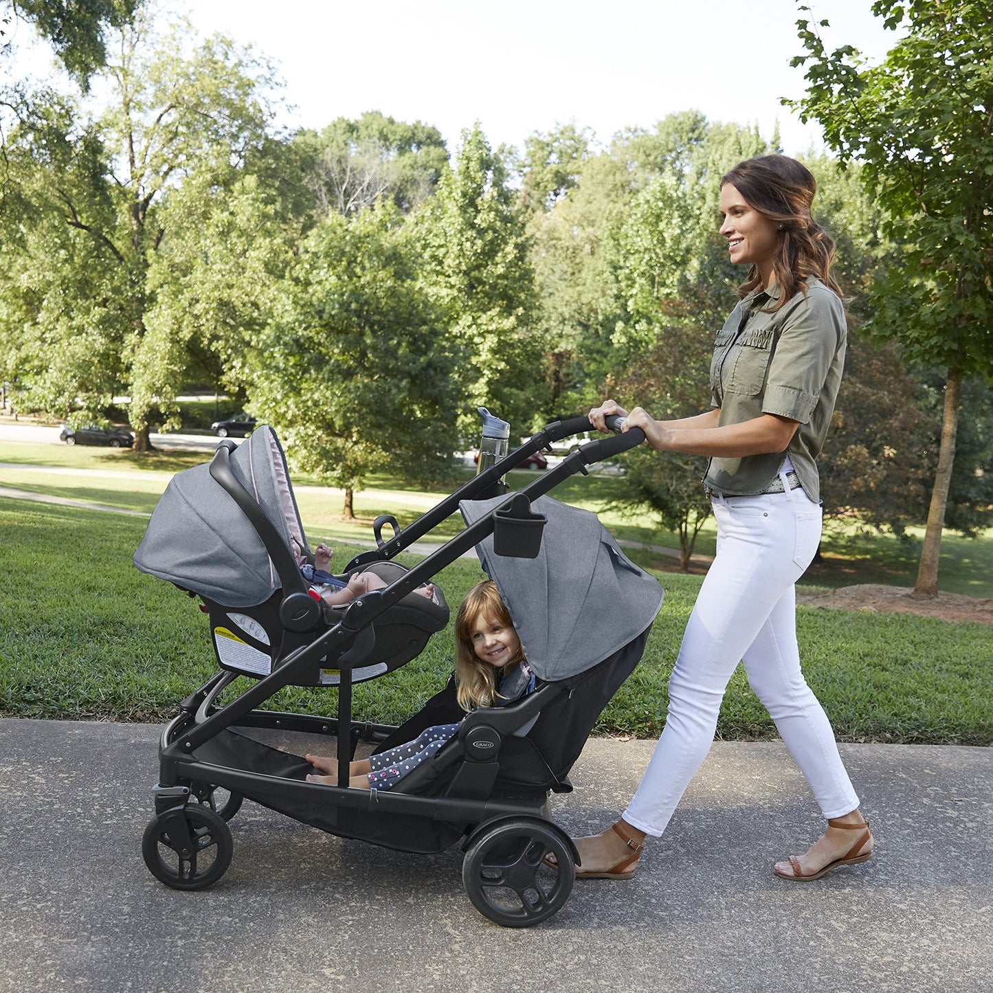 Graco UNO2DUO 2032495 Travel System, Hazel (Pink Lining) Stroller ONLY