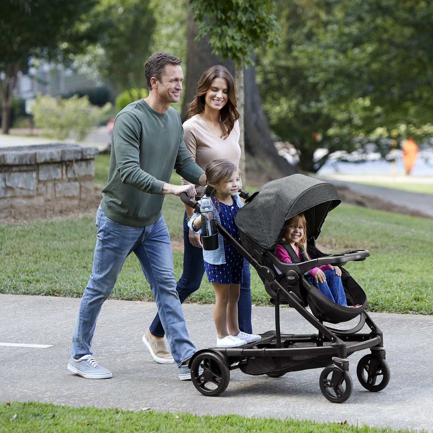 Graco Baby UNO2DUO Twin Tandem Double Stroller w/ Second Seat Ellington 2018 NEW