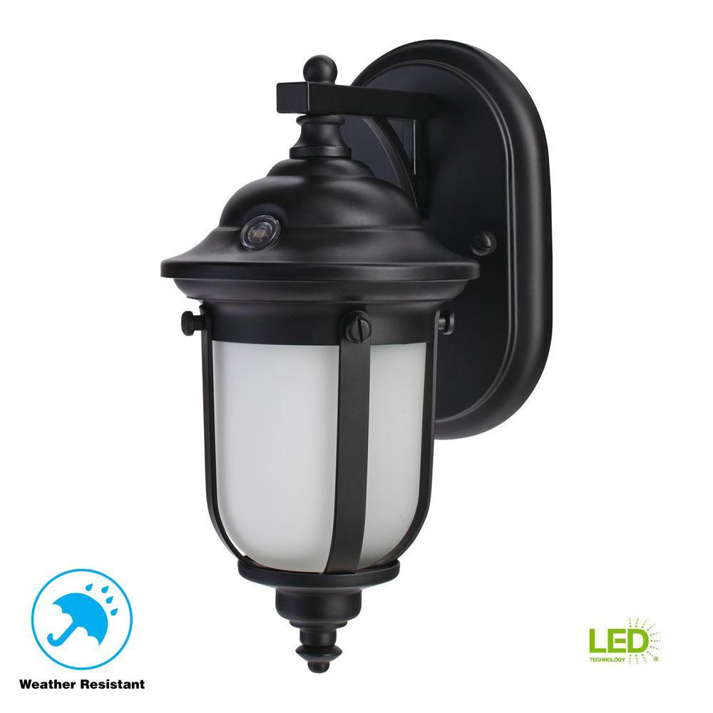 LED Small Exterior Wall Light with Dusk to Dawn Control