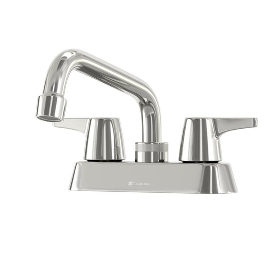 Glacier Bay Aragon 4 in. Centerset 2-Handle Laundry Faucet in Chrome (Grey)