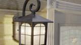 Home Decorators Collection Brimfield 1-Light Aged Iron Outdoor Wall Lantern
