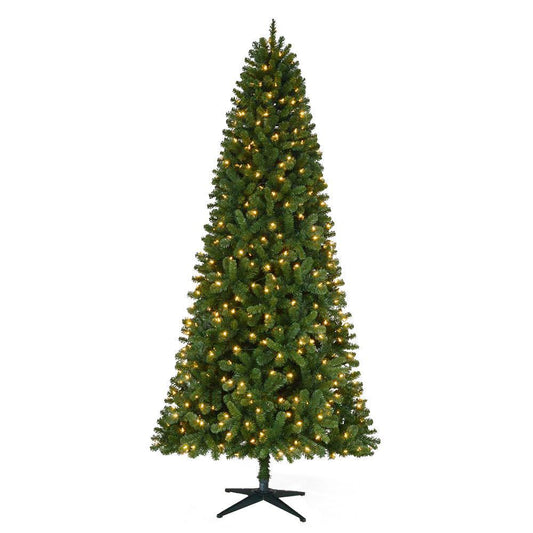 Home Accents Holiday 9 ft. Pre-Lit LED Grand Duchess Slim Pine Artificial Christmas Tree with 450 Warm White Lights