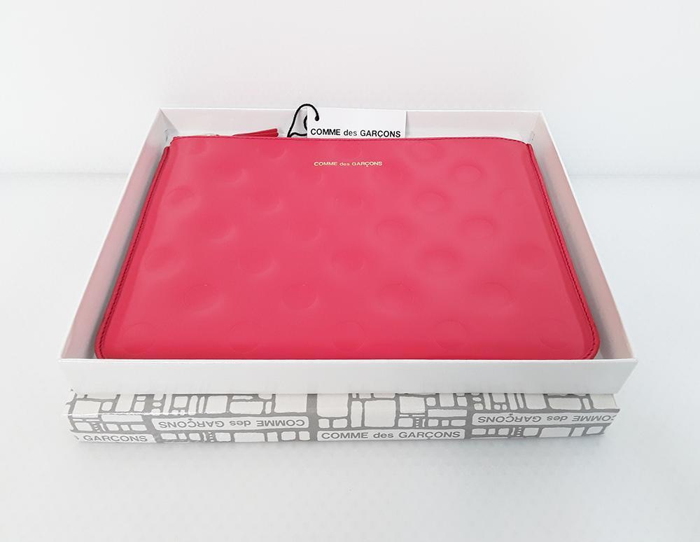 Comme Des Garçons Embossed Polka Pouch SA5100NE (Red)