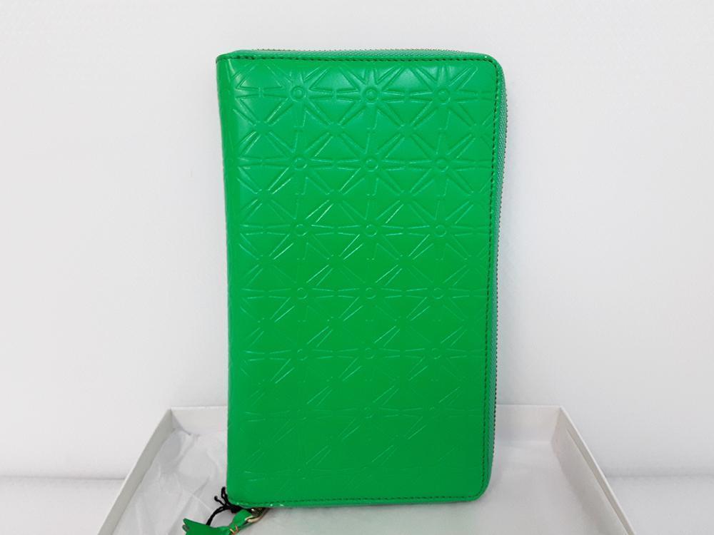 Comme des Garçons Star Embossed Passport Travel Wallet SA1000 (Green)