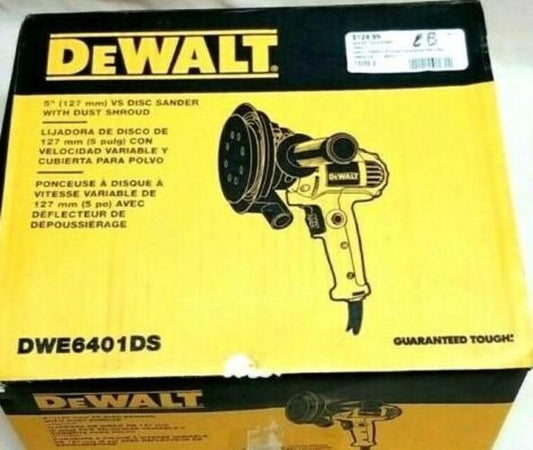 DEWALT DWE6401DS 5-Inch VS Disc Sander with Dust Shroud