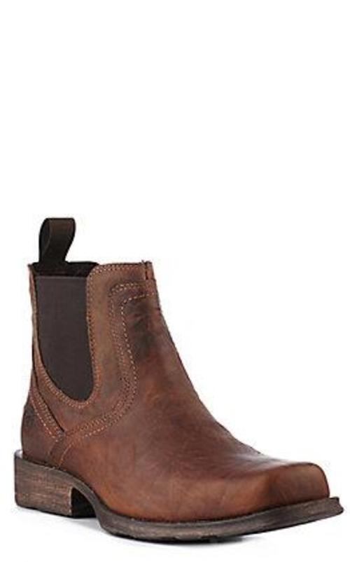 Ariat Brown Spot Hog  Square Toe Casual Boot Mens Size 9.5 Medium